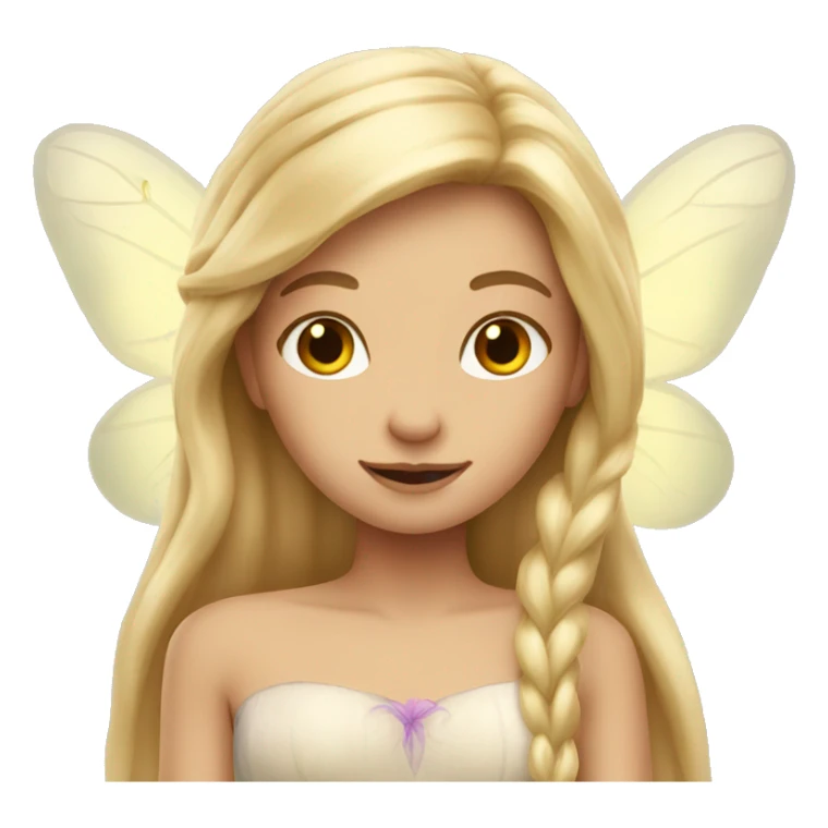 fairy with long blond hair sticker