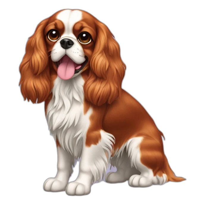 Cavalier King Charles Spaniel Dog Full Body sticker