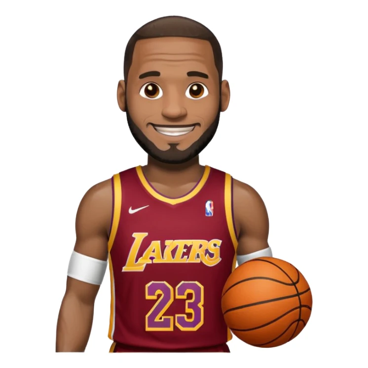 Emoji of lebron Raymond james sticker