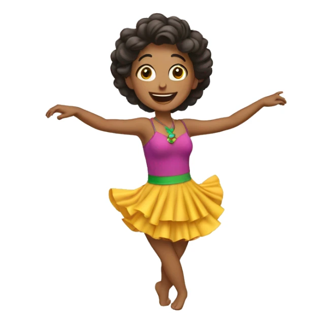 una viejita bailando alegre sticker
