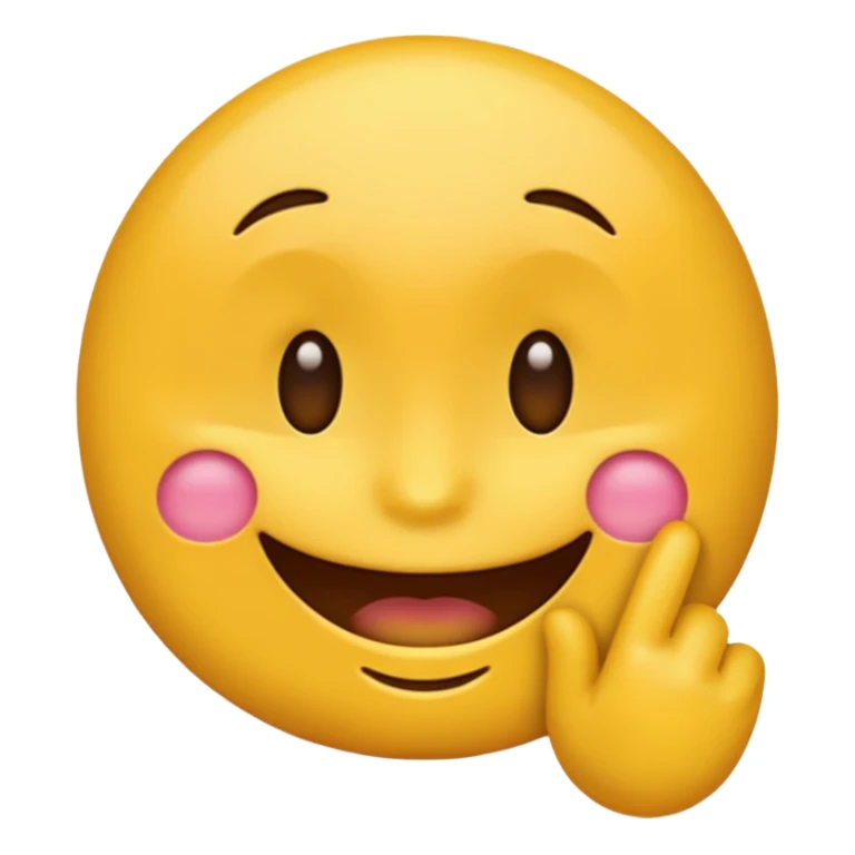 Emoji qui croque son doigt  sticker