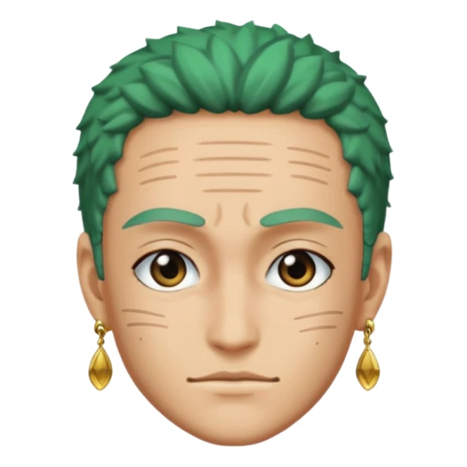 Zoro earrings sticker