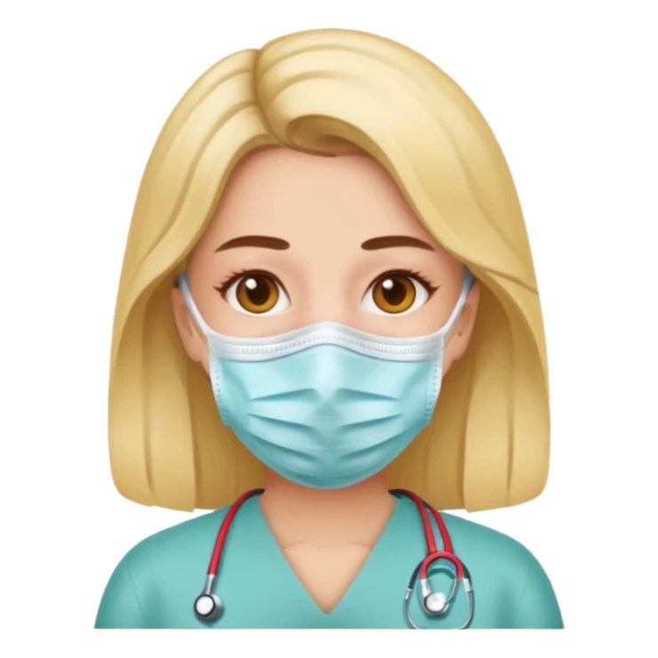 chronic diseases woman iOS emoji style sticker