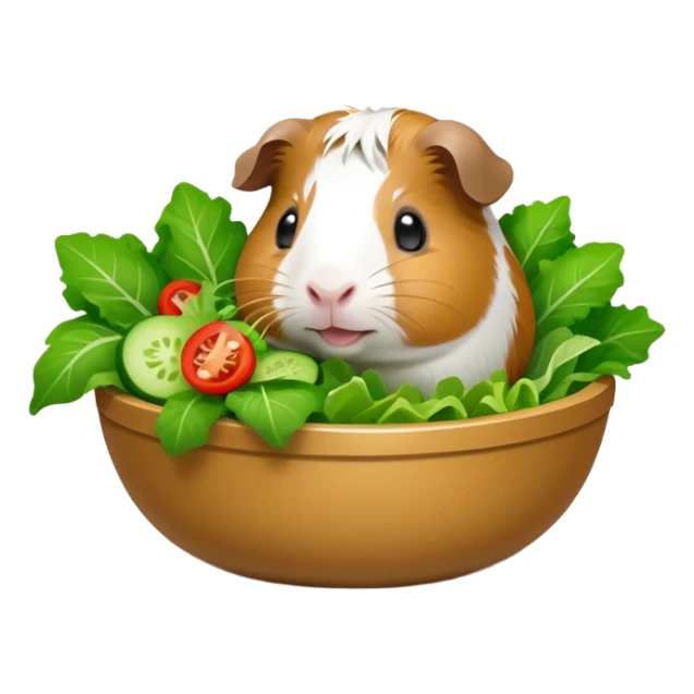 Guinea Pig eating salat sticker