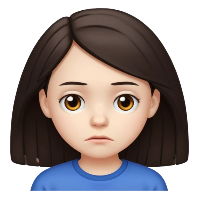 11 years old  dark brown hair hate the world sticker