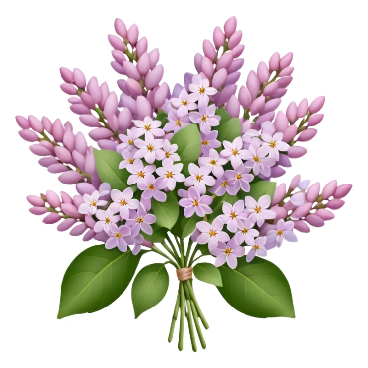 Pale Pink lilac Pale Pink bouquet sticker