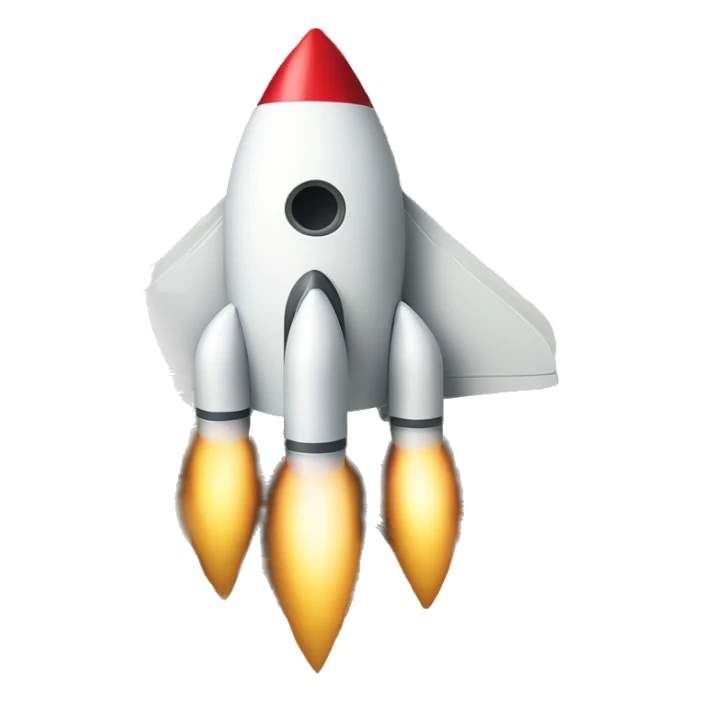 rocket ship on pile of money sticker