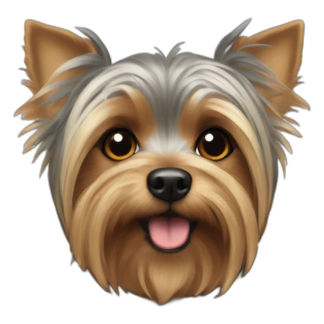 yorkshire terrier crossed with a griffon sticker