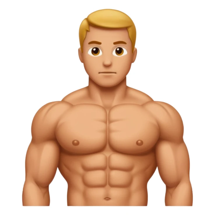 Chest muscle sticker