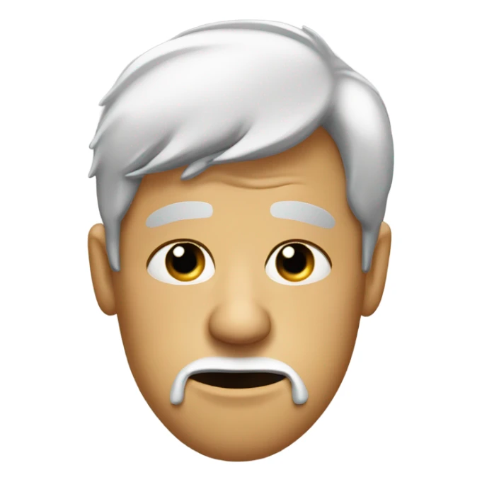 Guy with snot pouring out of his nose sticker