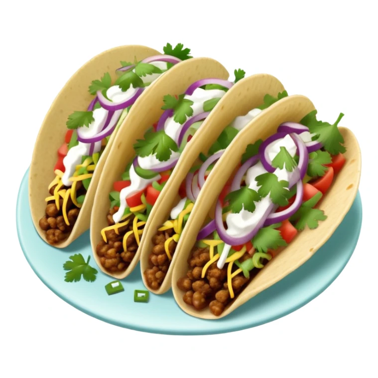 street tacos with onions and cilantro  sticker