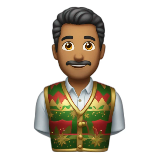 HOMBRE NAVIDEÑO sticker