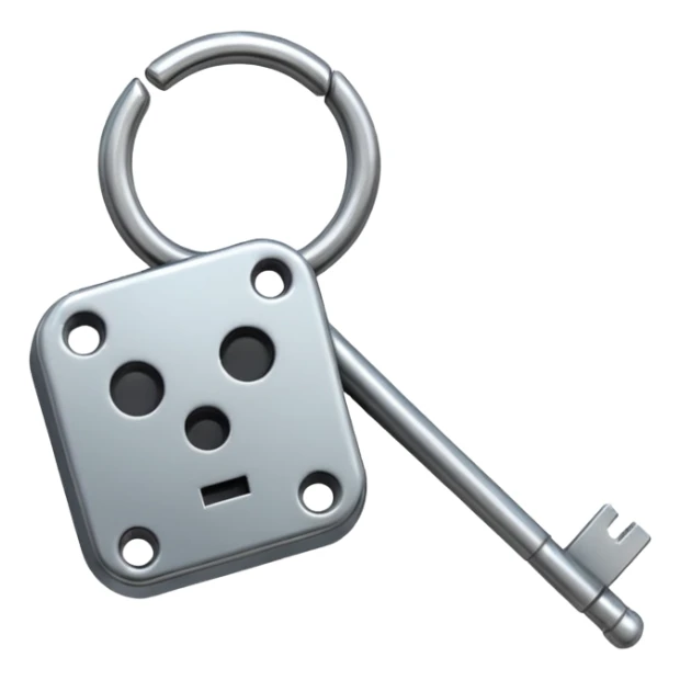 una llave con un llavero que diga Pablo Sbardella sticker