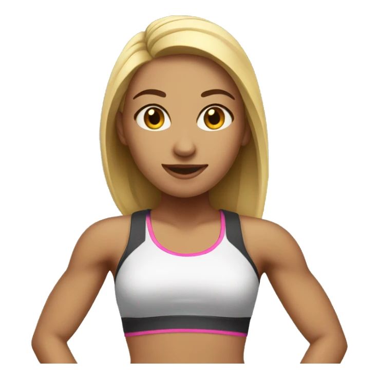 Gym girl sticker