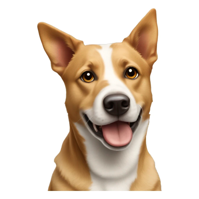 Light brown, tan, white cattle dog sticker