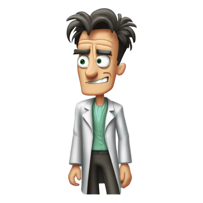 Dr. Heinz Doofenshmirtz from Phineas and Ferb sticker