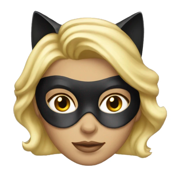 Blond woman dressed as cat woman sticker