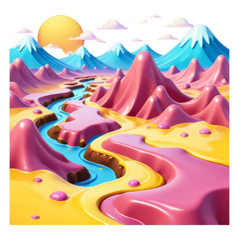 spam land surreal dali melting landscape sticker