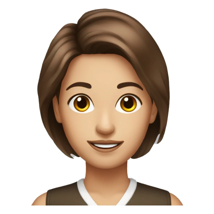 Nutritional therapist brown hair sticker