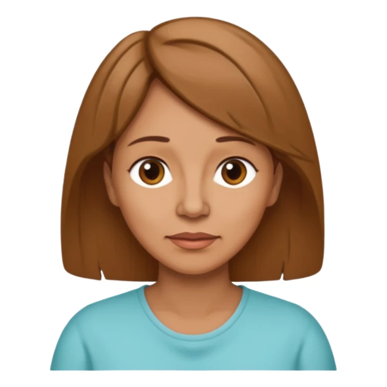 a woman, middle age, waring a tracheal stoma sticker