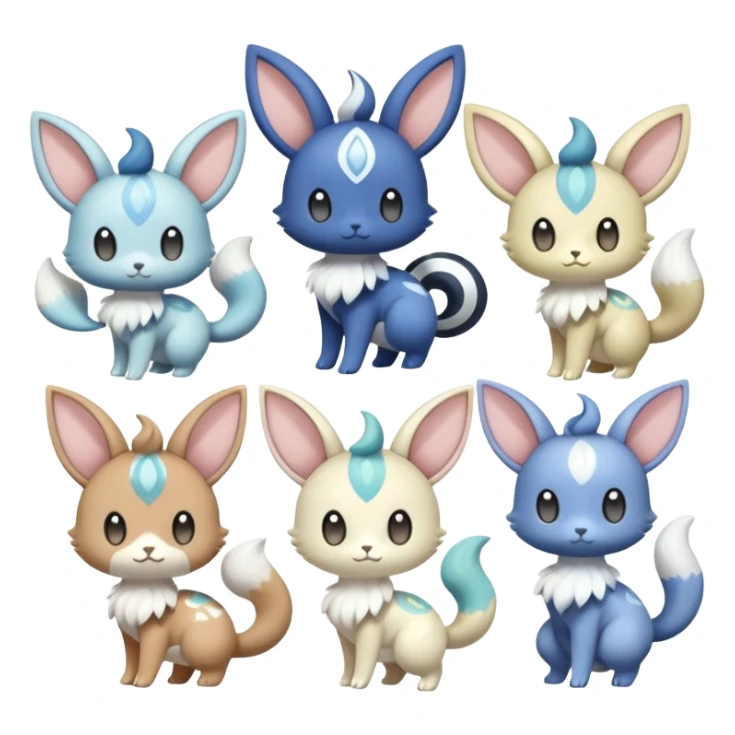 Meowstic-Meloetta-Minccino-Delcatty-Pachirisu-fusion sticker