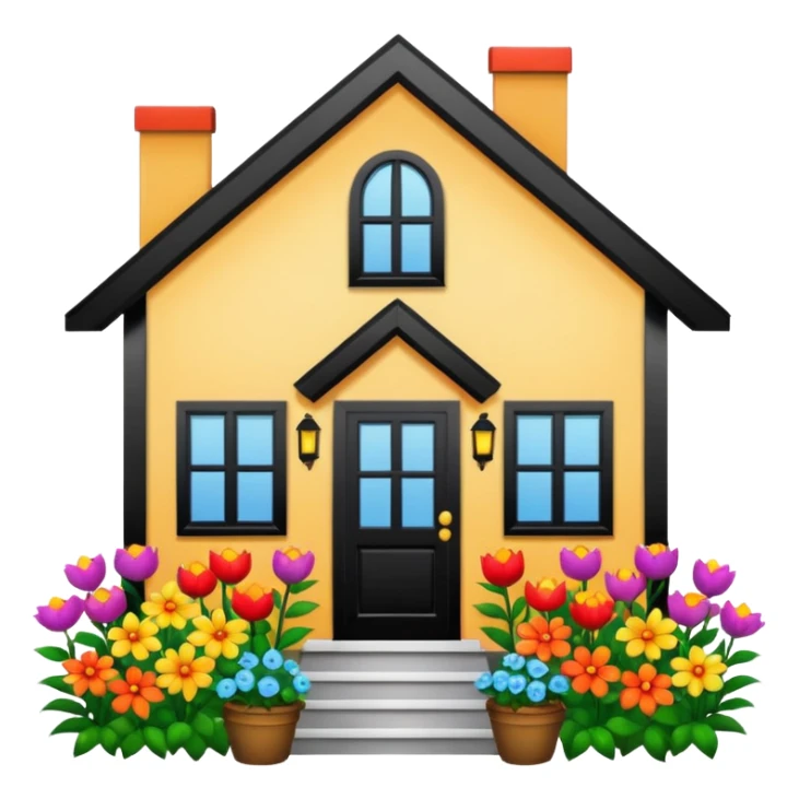 house of flowers sticker