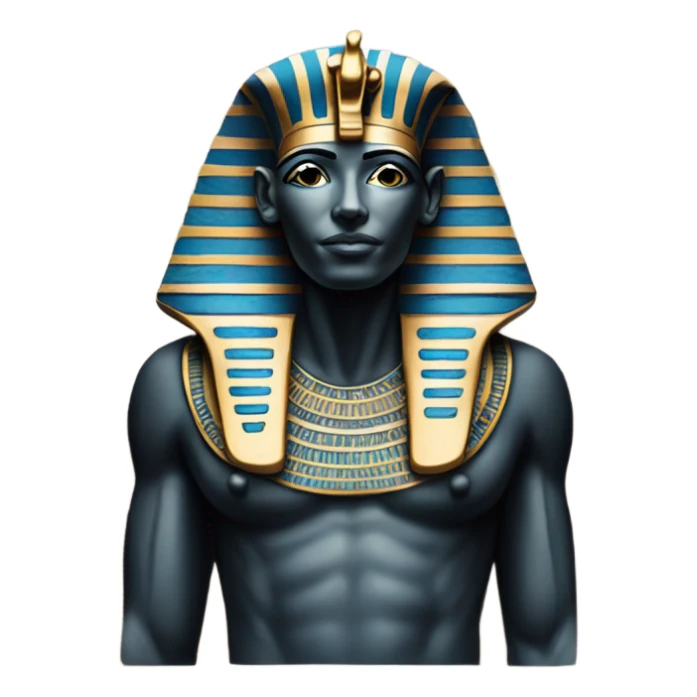 egypt sarcophagus coffie gold blue white black , full body  sticker