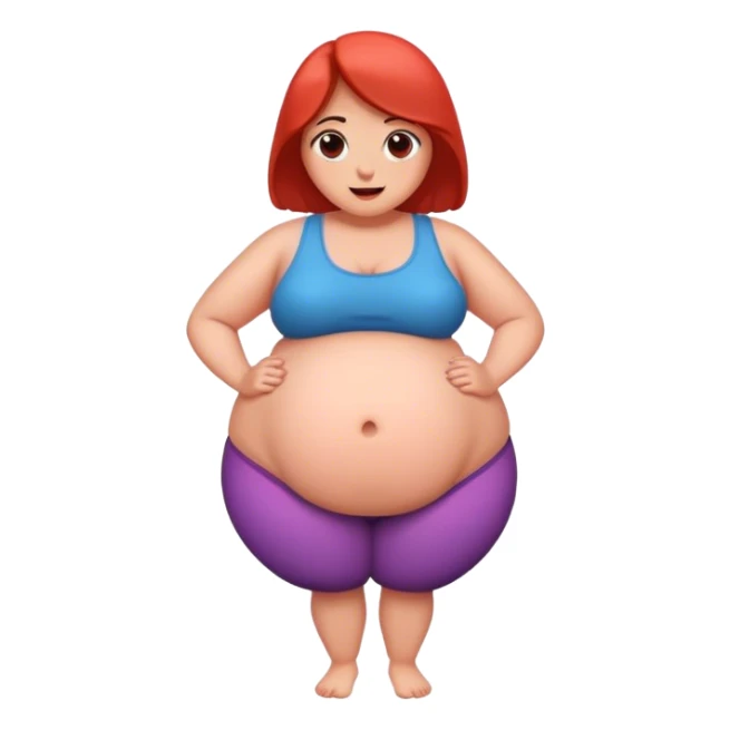 A woman with a big belly  sticker