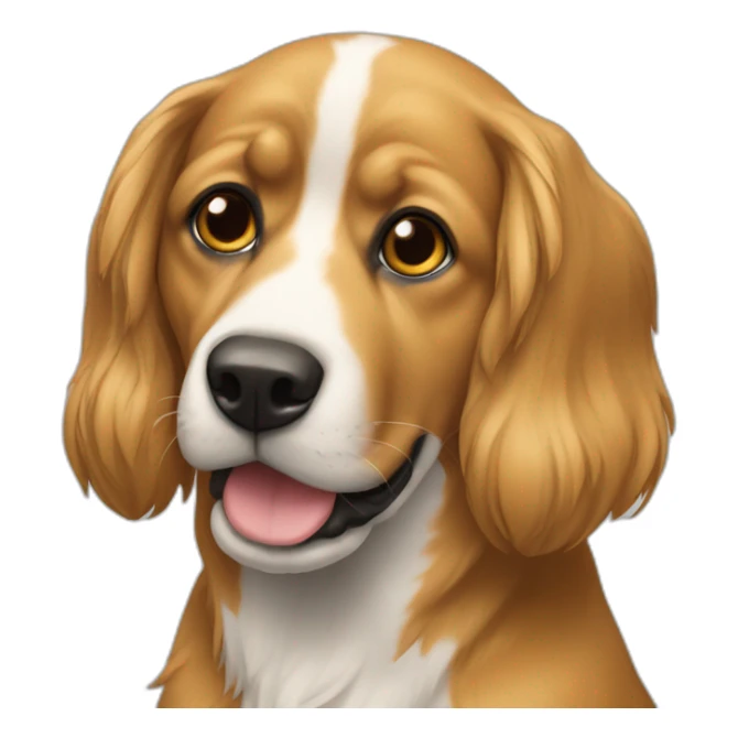 Un chien couleur safran  sticker
