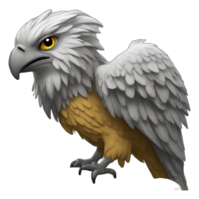 Griffon flamboyant  et inspirant, simple, épurer  sticker