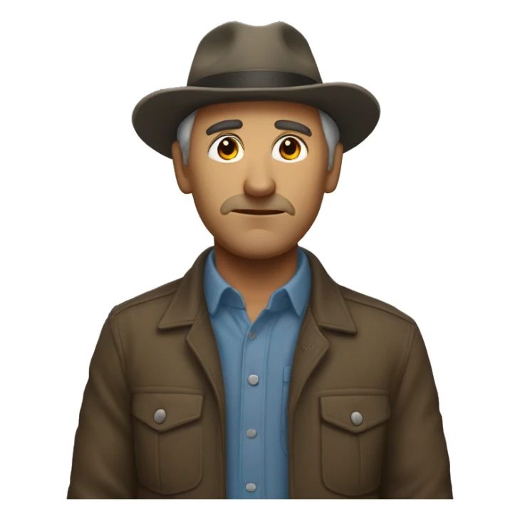 Un homme debout abaisser avec gros ventre sticker