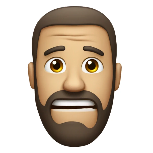 I need a comically sad emoji to represent a sarcastic feeling of hurt from a joke my friend made sticker