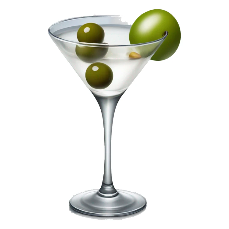 Vodka martini with olives, no top garnish sticker