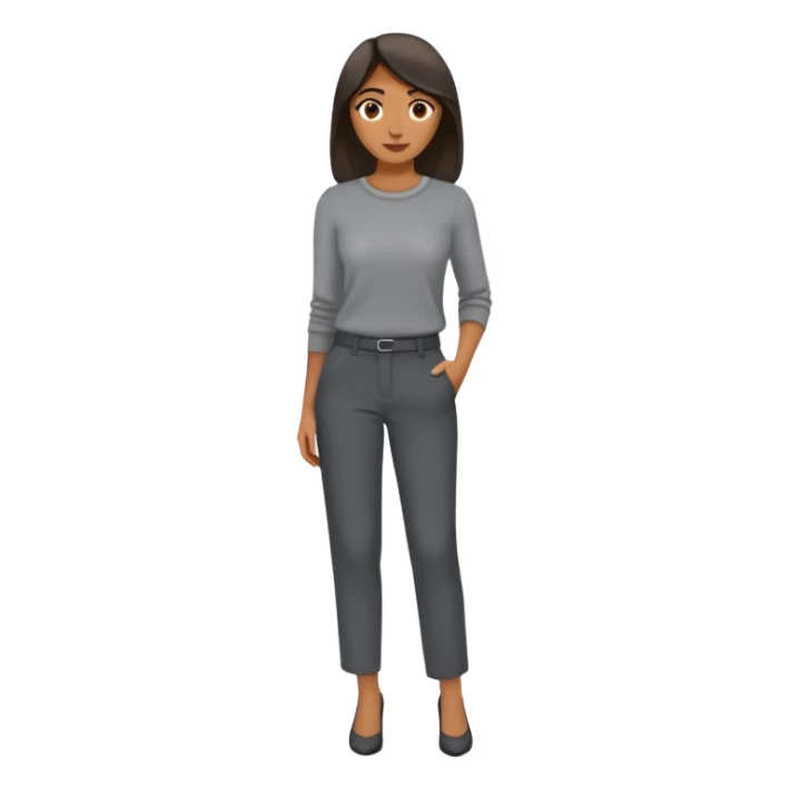 Woman in dark grey trousers sticker