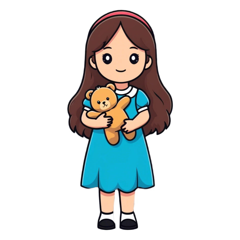 Little girl  sticker