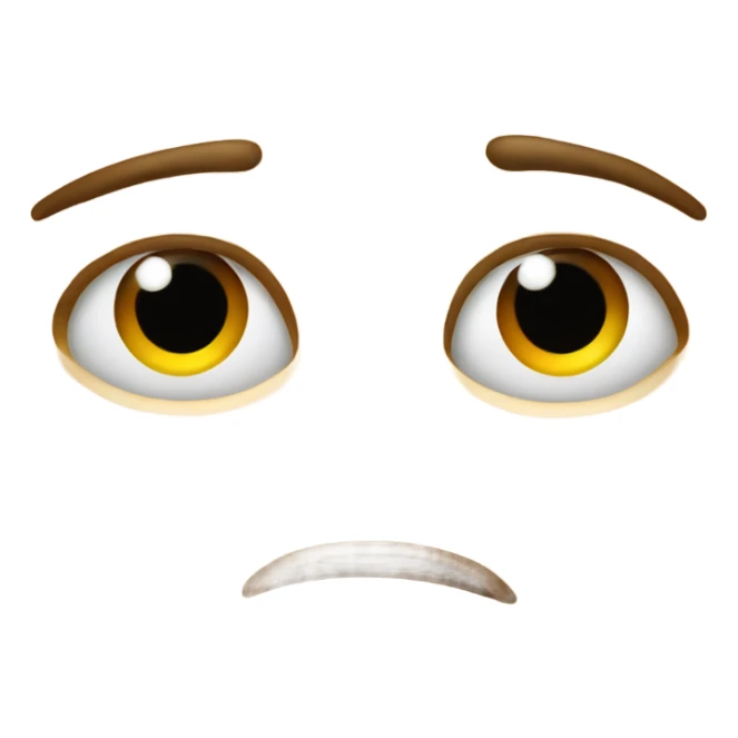 Pouty face emoji with two pointer fingers pointing at each other underneath  sticker