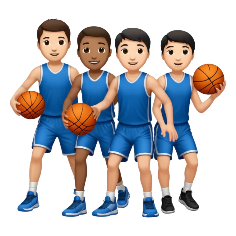 people playing sports add white and asian sticker