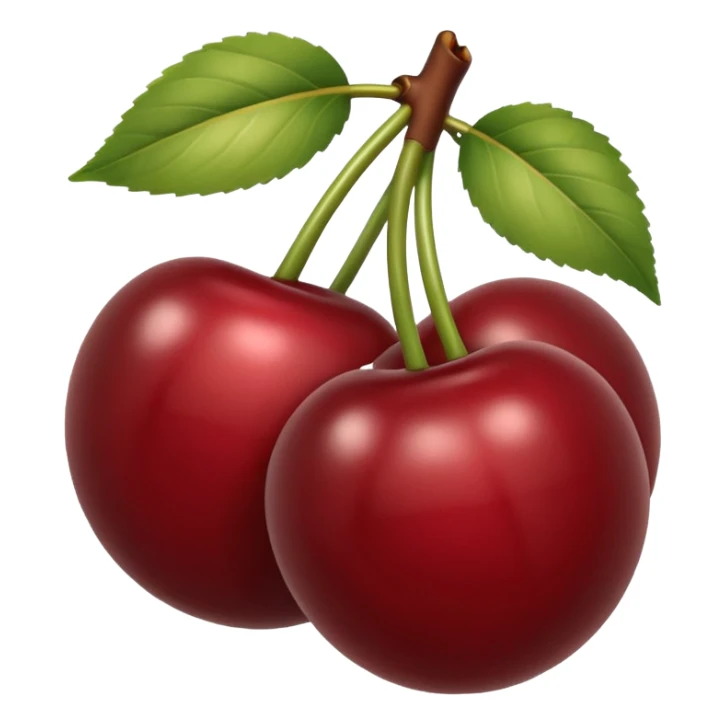 beige cherries sticker