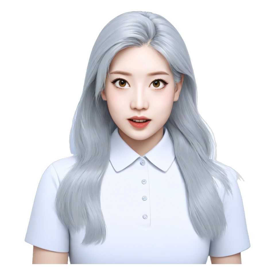 realistic portrait of girl sticker