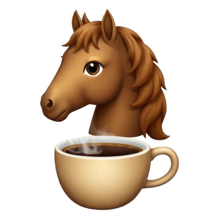 I need a coffee horse sticker