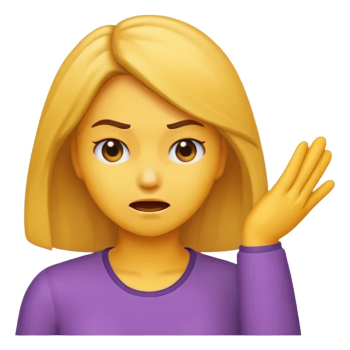 generate an emoji of a woman head smacking herself sticker