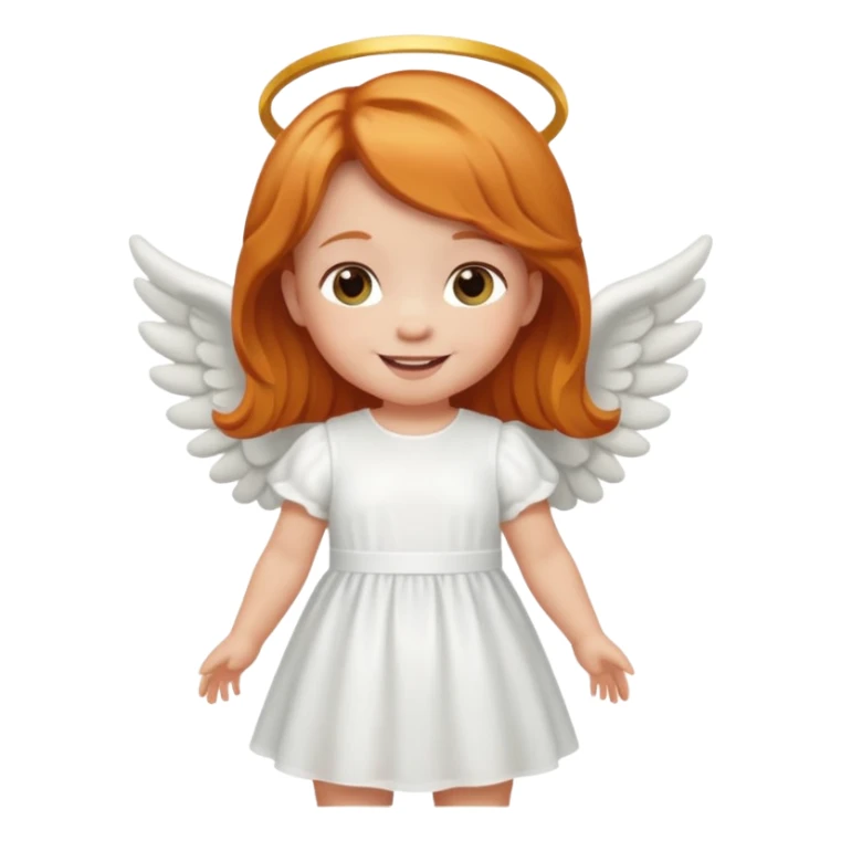 👼🏻 make this emoji but with ginger hair piece as a baby sticker