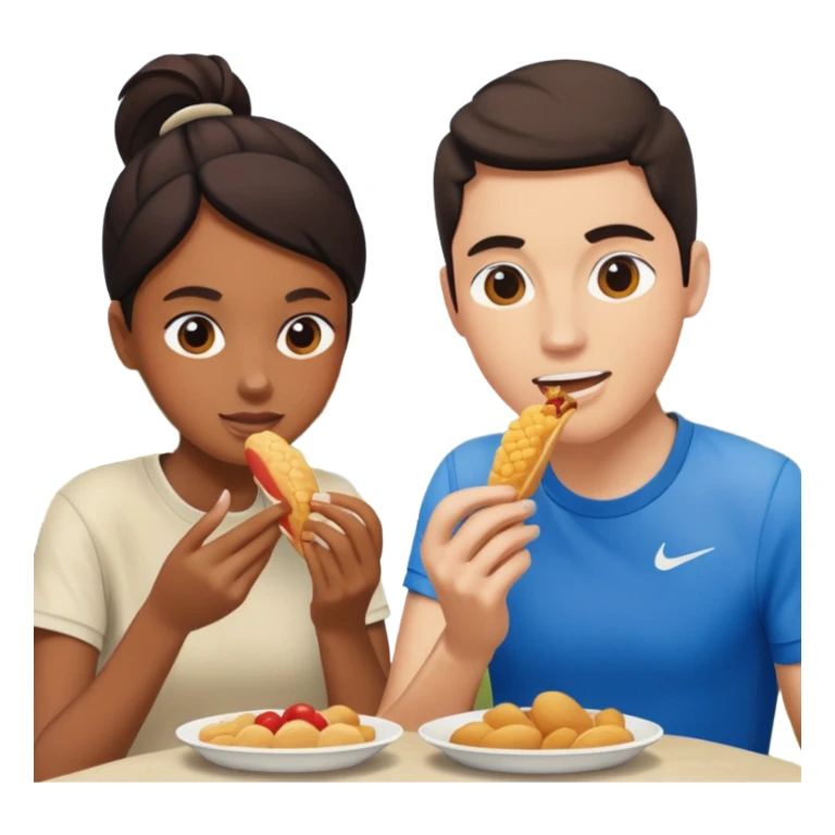 i want two person nicke eatche athore sticker