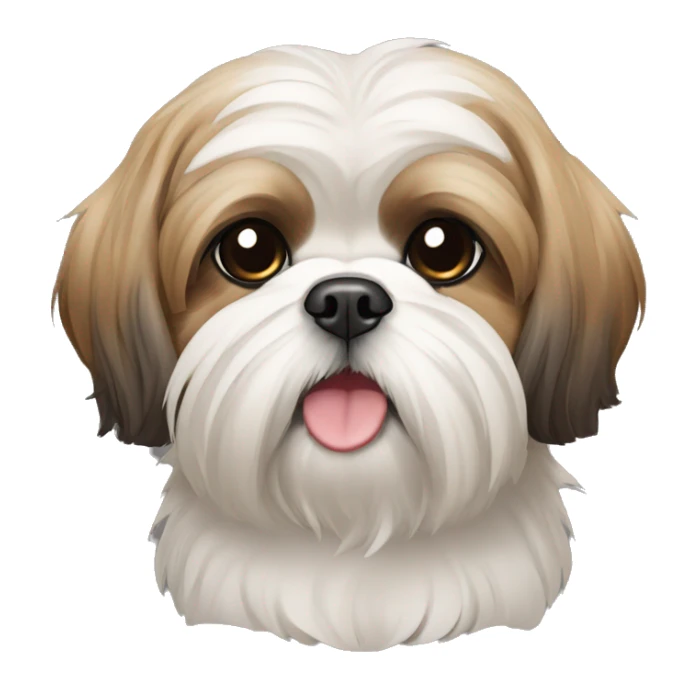 perro shih tzu; imagen de pensar sticker
