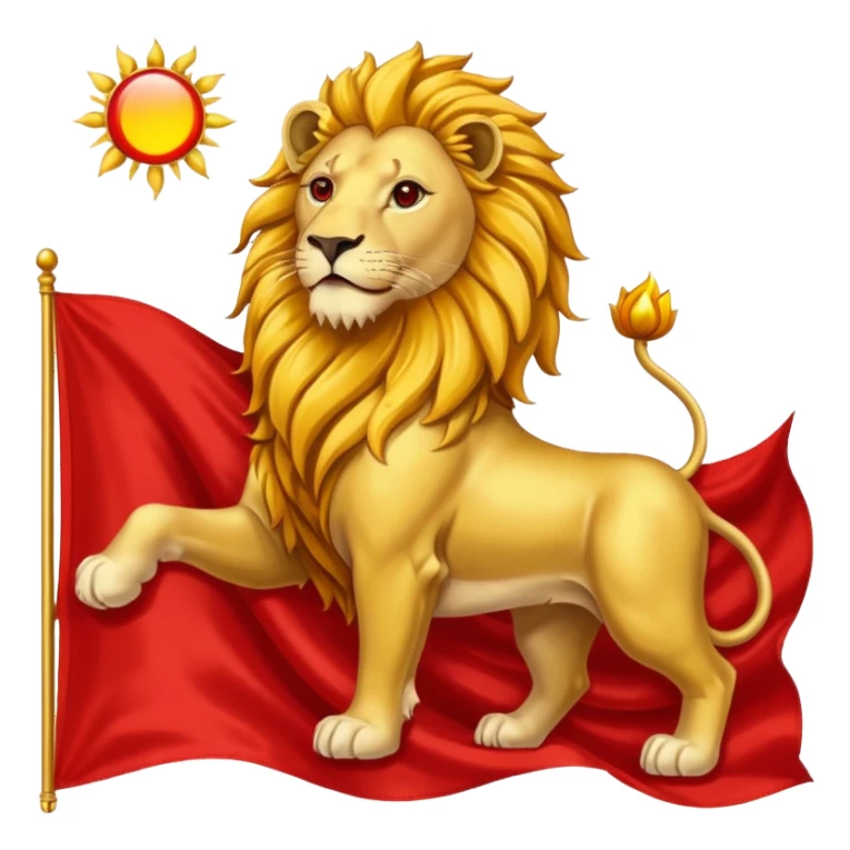 The Lion and Sun Flag of Iran sticker
