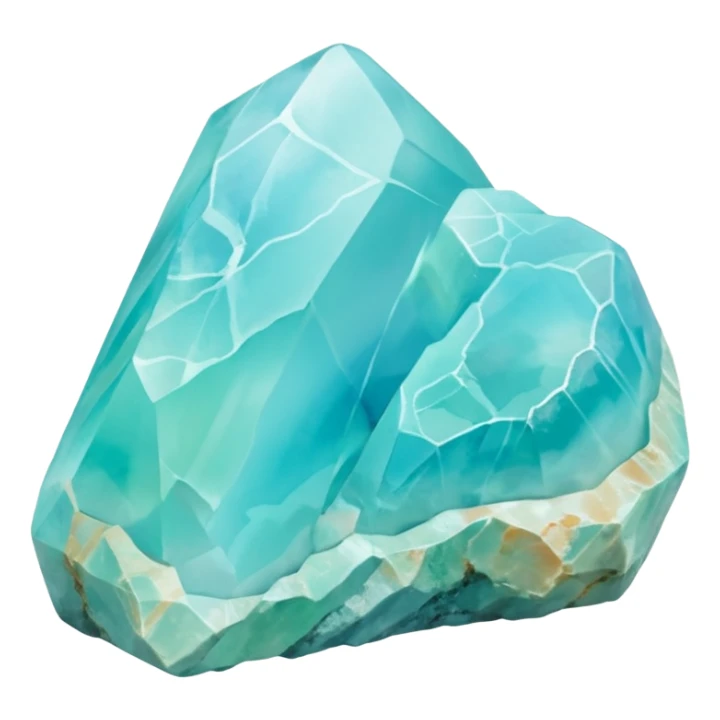 peruvian opal gemstone raw crystal mineral detailed sticker