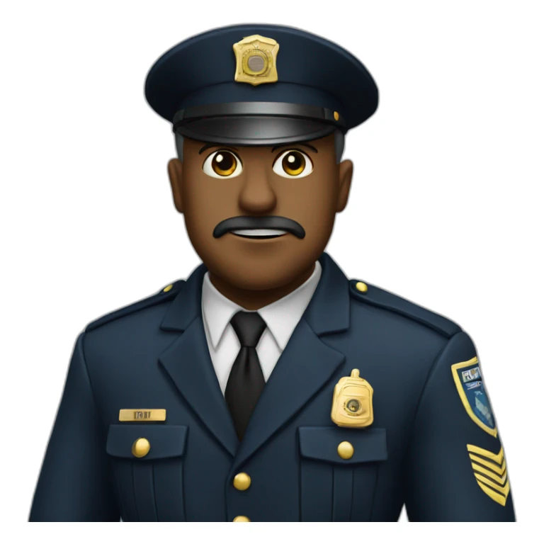 Mad officer  sticker