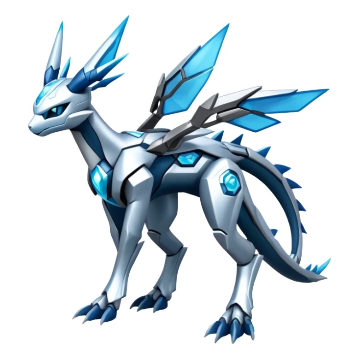 Cyborg-Kyurem-Glaceon-dialga-hybrid, full body sticker