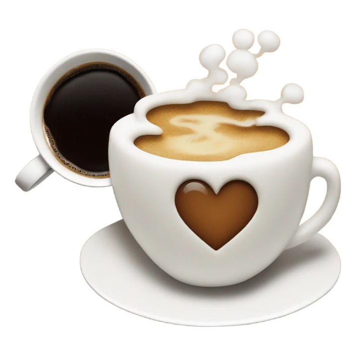 valentine`s day cup of coffee sticker