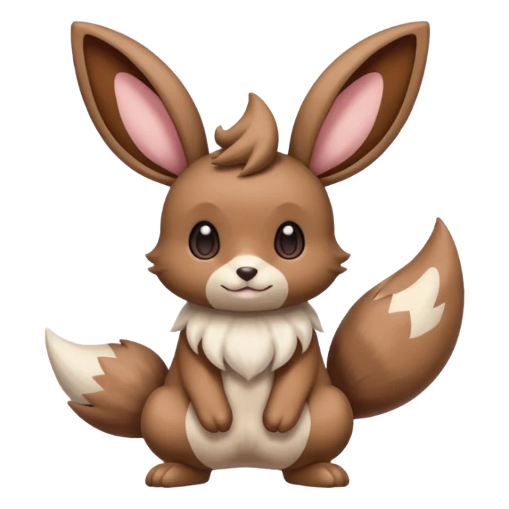 Buneary-Lopunny-Eevee-Minccino-fusion sticker
